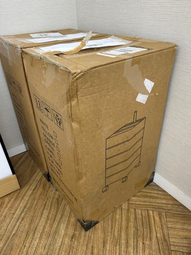 新品 5段 タワーチェスト 360度引き出し ワゴン 韓国 ピンク [その1]