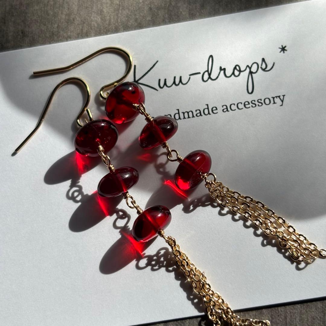 専用です】14kgf✴︎レッドアンバー3点セット・他 専用です】14kgf