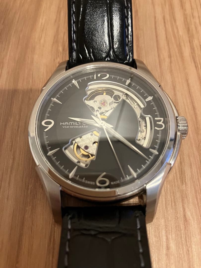 美品 HAMILTON オープンハート　H325651 自動巻き 腕時計　稼動品