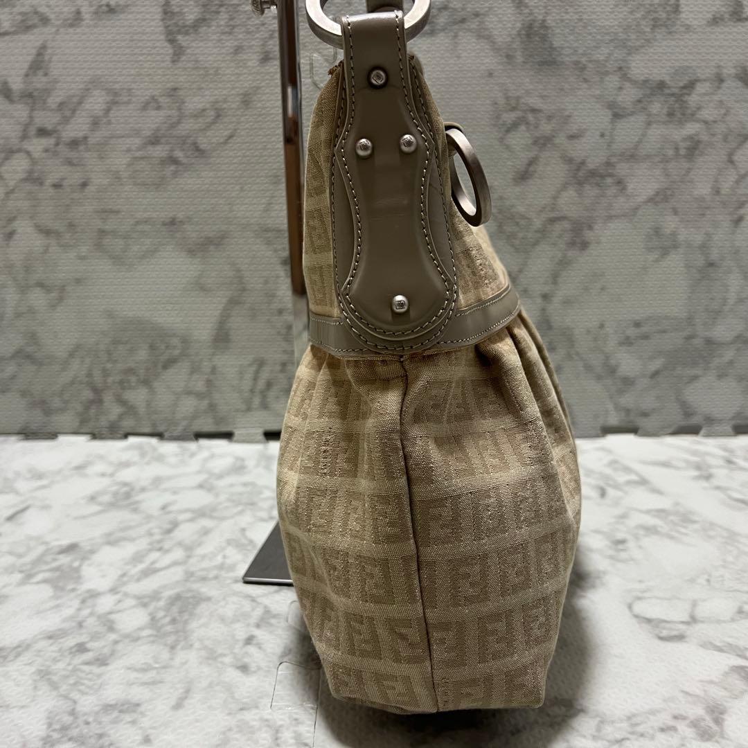 フェンディ シェフバッグ ズッキーノ ワンショルダーバッグ キャンバス レザー