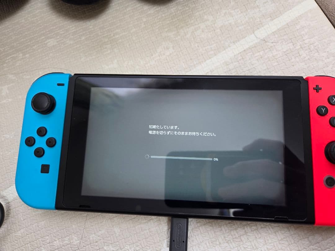 Nintendo Switch 本体 青/赤 Joy-Con 付属品完備