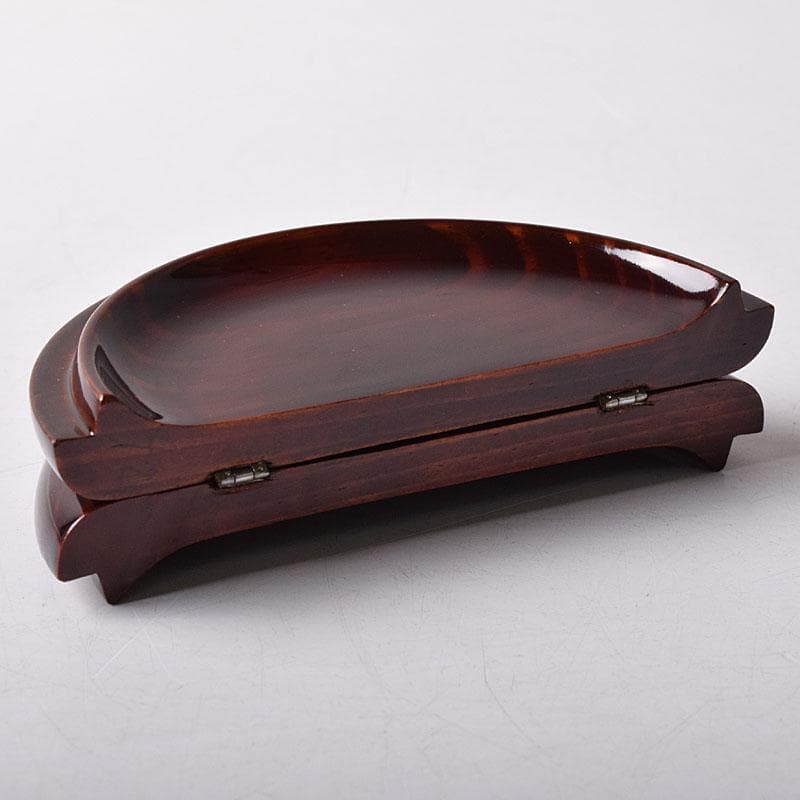 茶道具　塗師　安田春仁作　老松茶入　共箱　V　7893