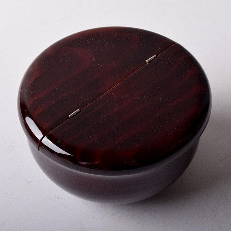 茶道具　塗師　安田春仁作　老松茶入　共箱　V　7893