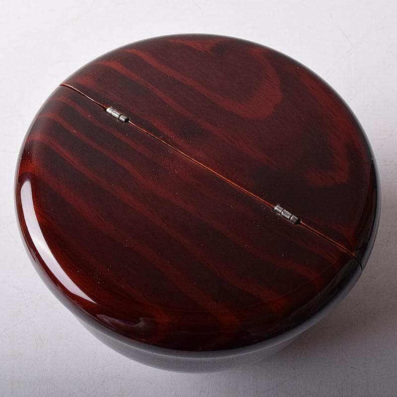 茶道具　塗師　安田春仁作　老松茶入　共箱　V　7893