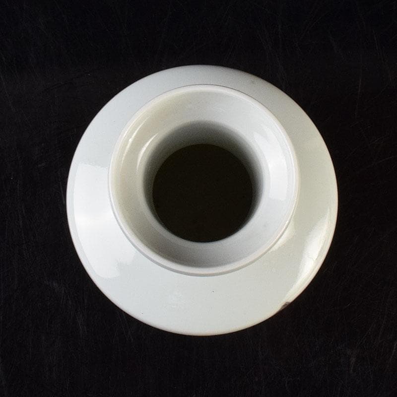 中国　居仁堂製款　山水人物文　盤口瓶　V　R9257