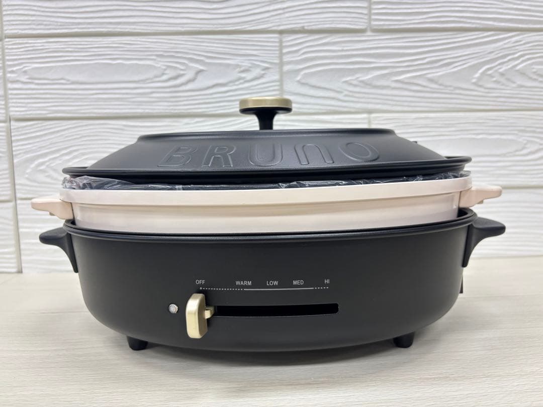 BRUNO crassy + オーバルホットプレート ブラック 48 crassy+