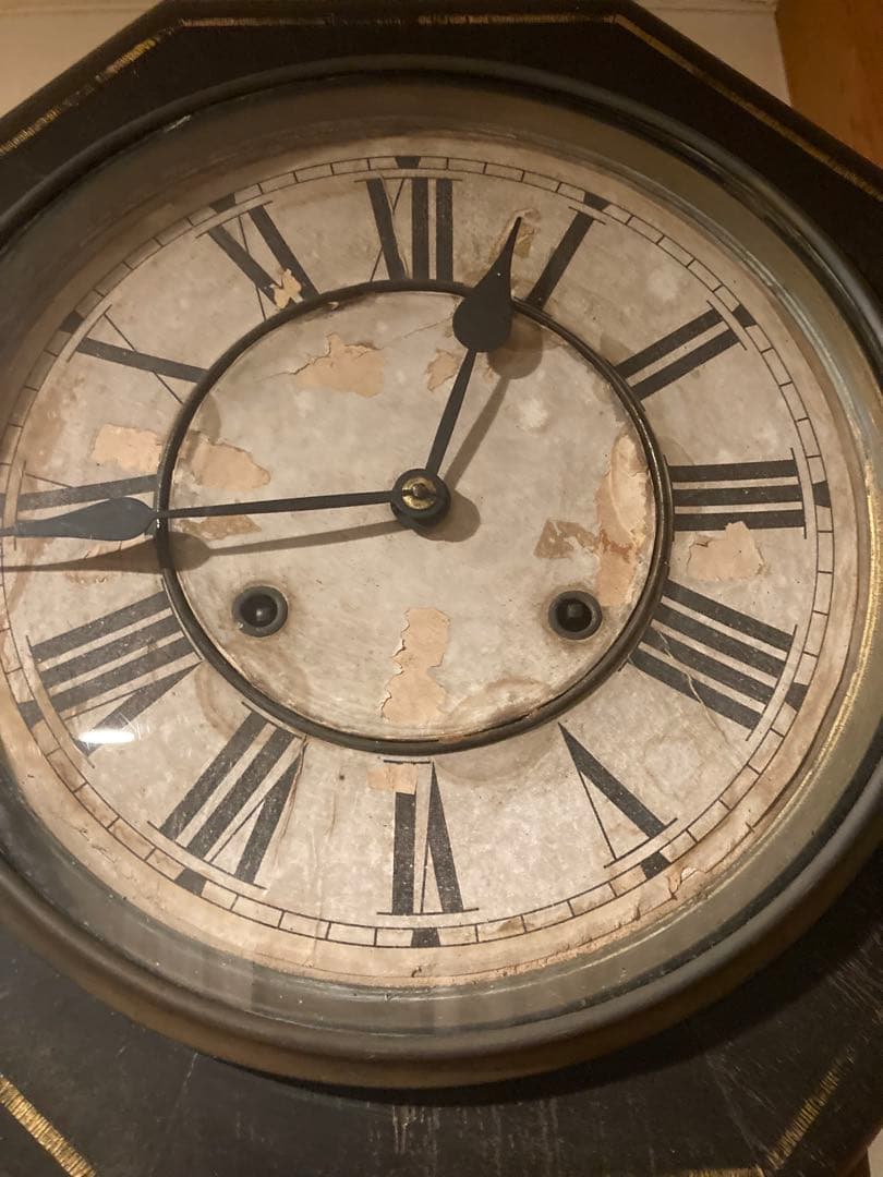 昭和レトロ　八角ゼンマイ式振り子時計 ボンボン時計　稼働品