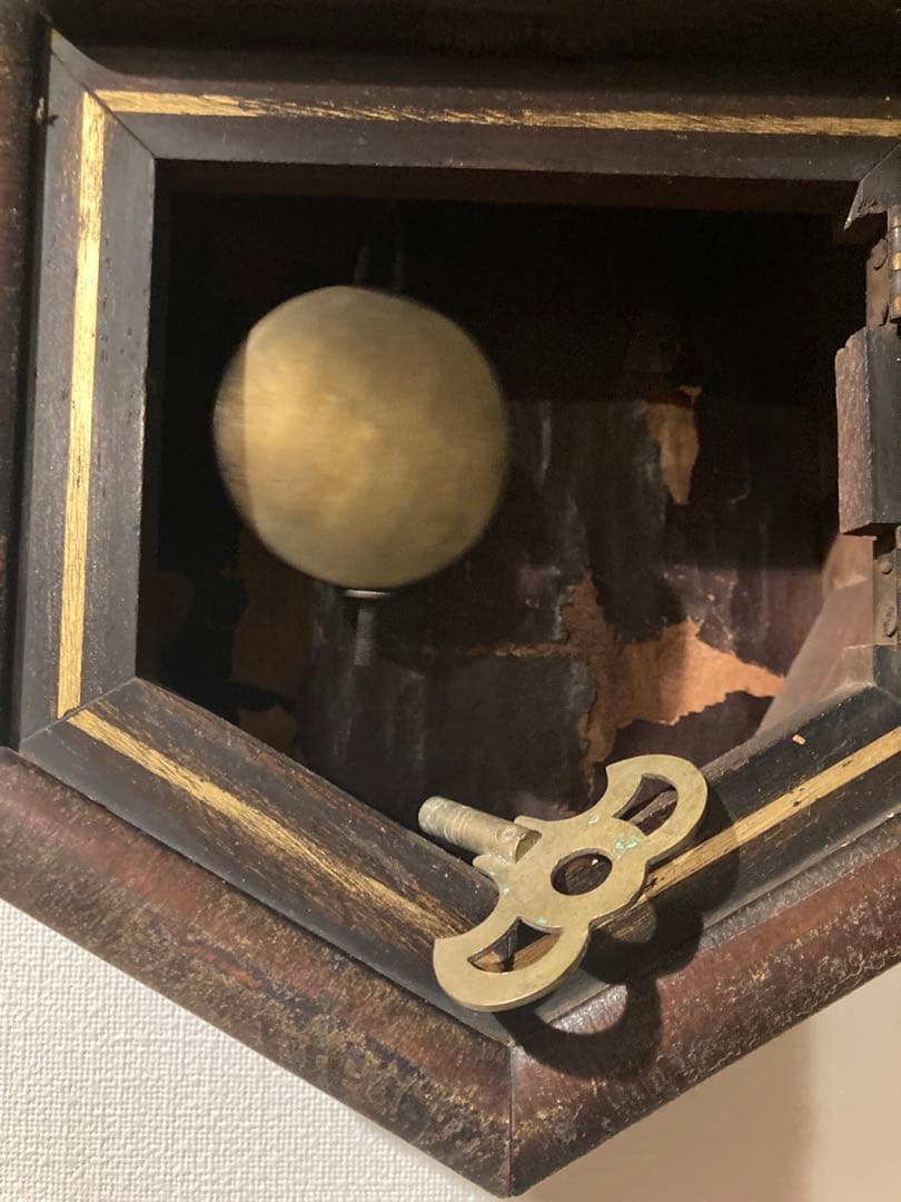 昭和レトロ　八角ゼンマイ式振り子時計 ボンボン時計　稼働品