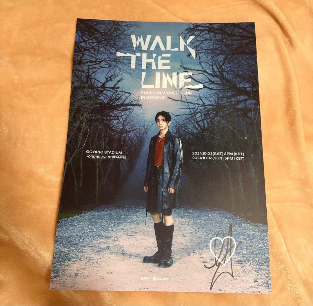 enhypen 直筆サイン入りポスターヒスン WTL プレステ特典