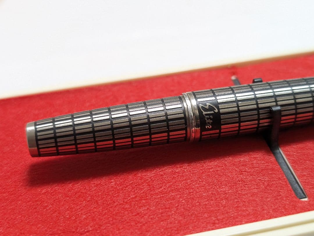 Pilot　Elite　全格子柄　廃盤　万年筆　蝕刻　パイロット　18k-750