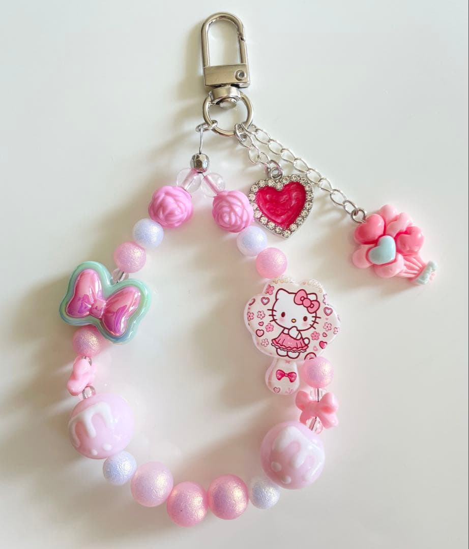 meme☆sik様　ポンポンモリー　ミニストラップ