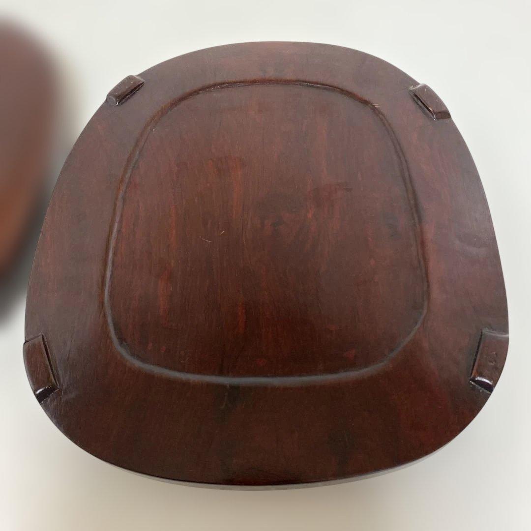 ☆中古☆端渓硯 硯 中国 約26x23cm 蓋付き 1-3460