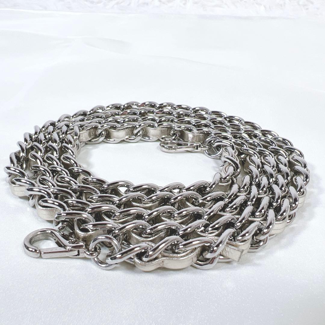 美品✨アンテプリマ カテナチェーン ストラップ レザー シルバーゴールド 正規品