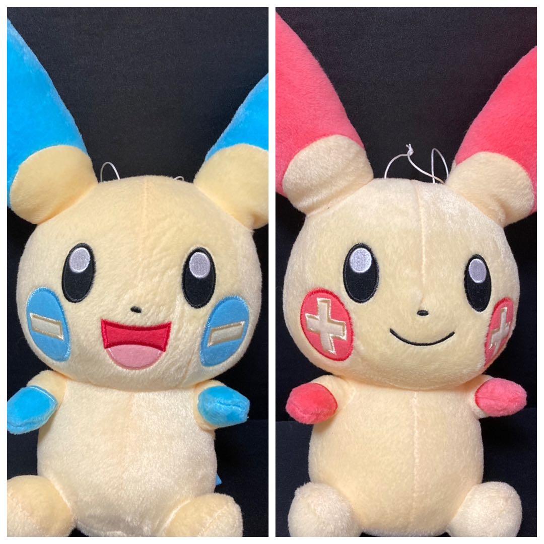 ポケモン プラスル マイナン つれてってでっかいぬいぐるみ セット