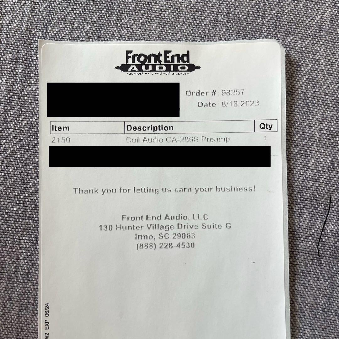 Coil Audio CA-286S プリアンプ+ PAN48V 新品同様