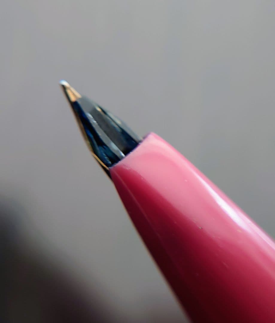 プラチナ 万年筆 シャンパンゴールド/ピンク ペン先18K-750