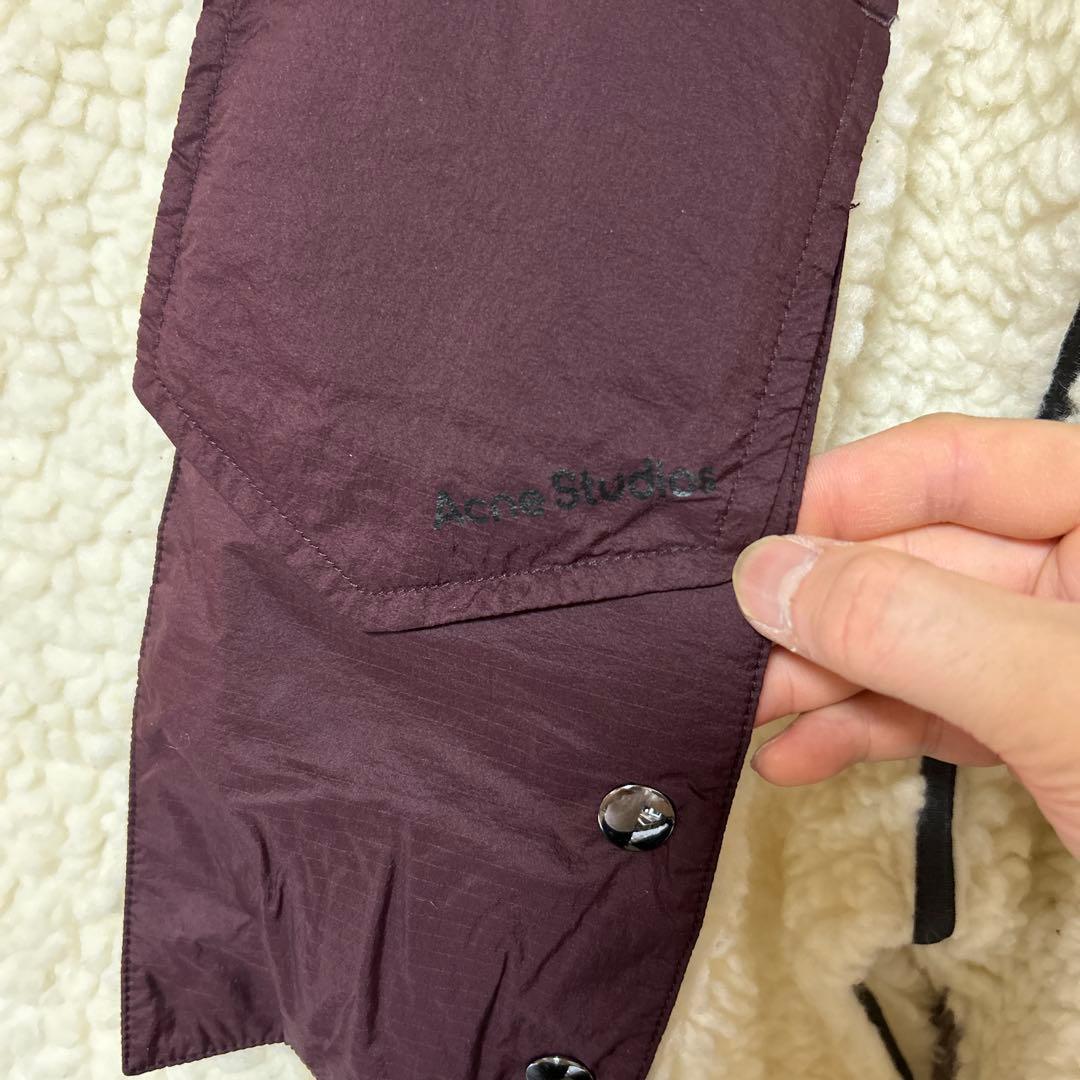 Acne Studios 襟ボア ライダースジャケット ロンハーマン購入 Acne