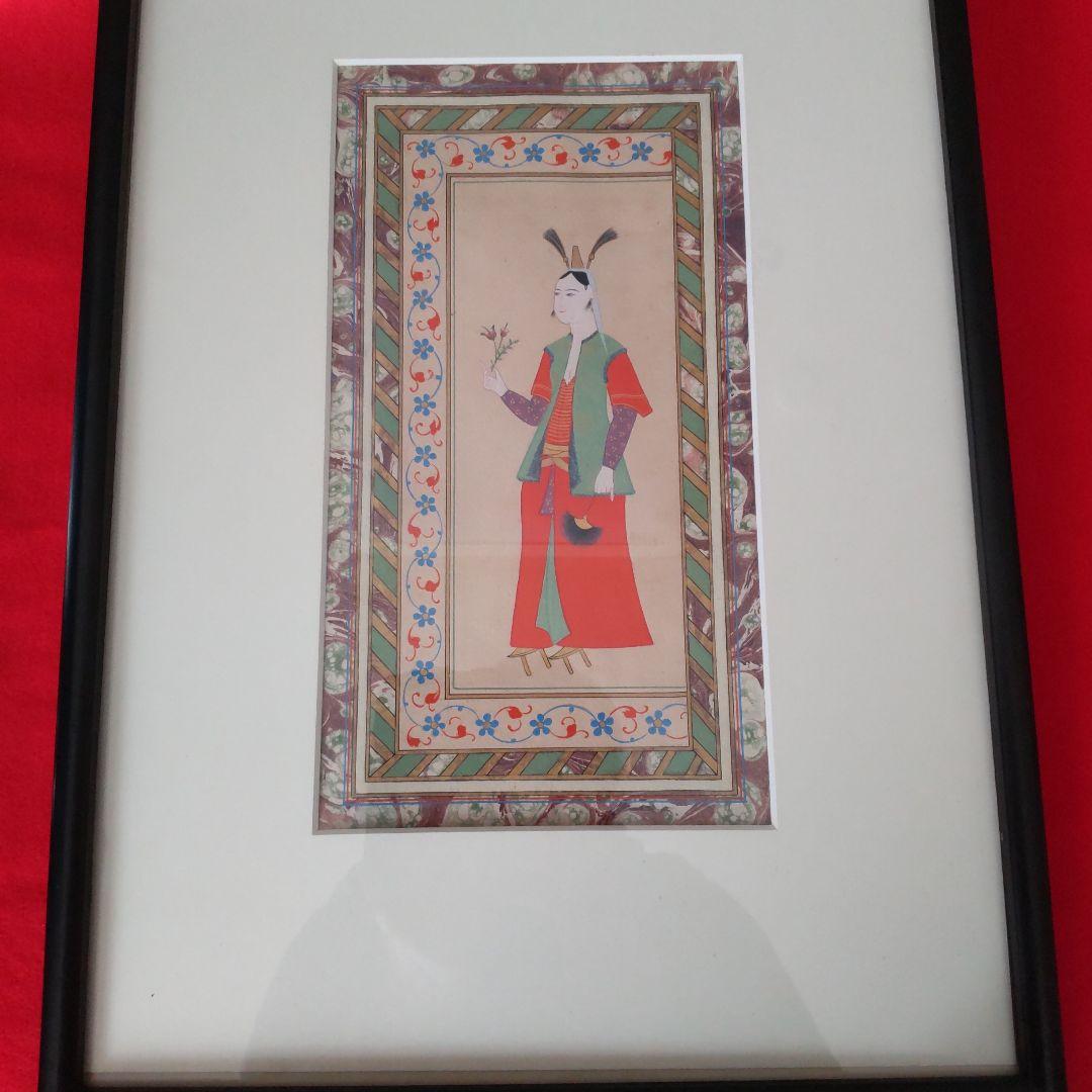 真作】白石勝敏/山村之図/山水図/掛軸☆宝船☆Y-595JM