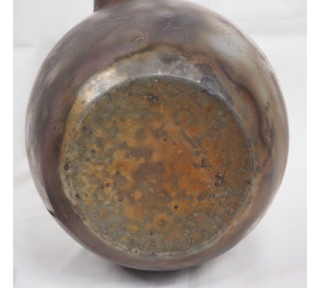 送料無料 明治期 木村長十郎友敬作 備前水注/茶注/水差し 茶道具 -