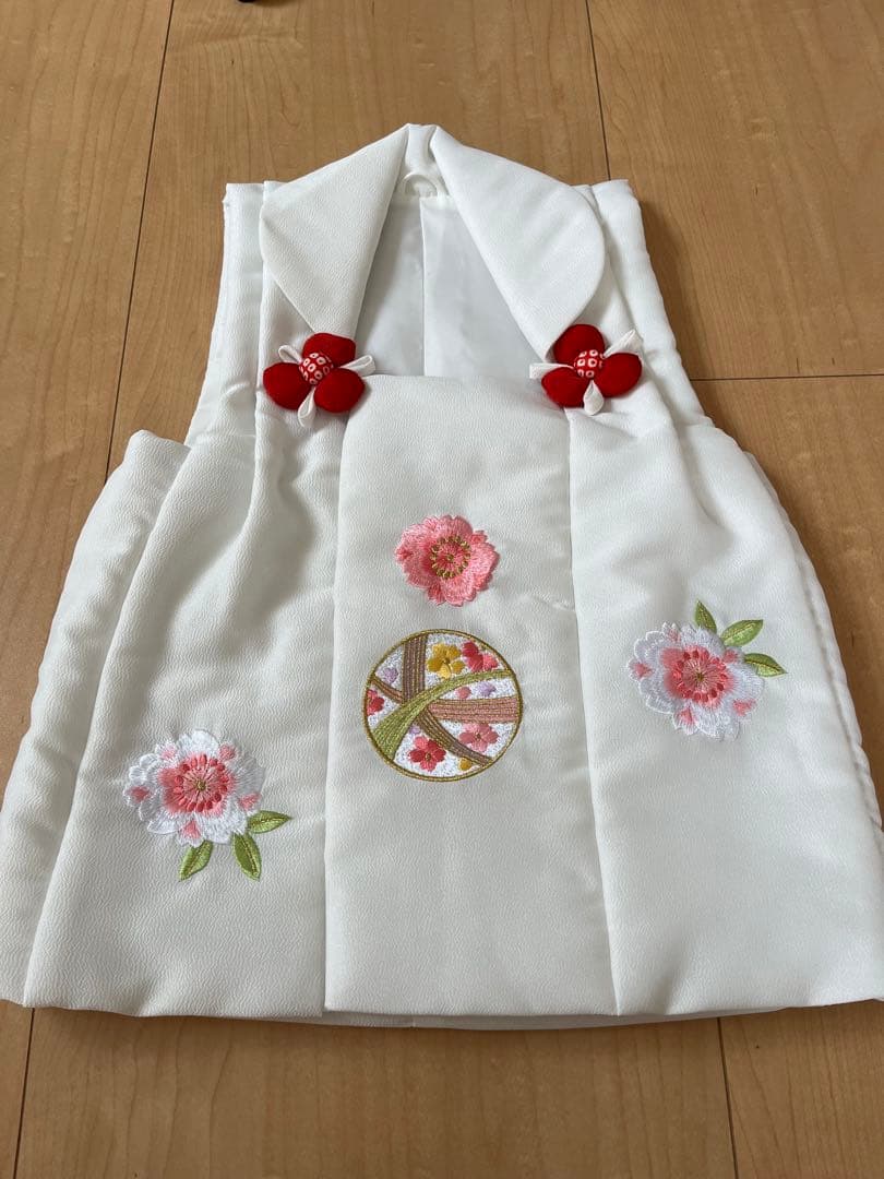 七五三　三歳花柄着物セット