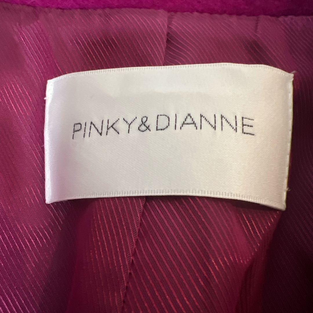 完売品✨PINKY & DIANNE ウールダブルクロスカラーコート カシス S
