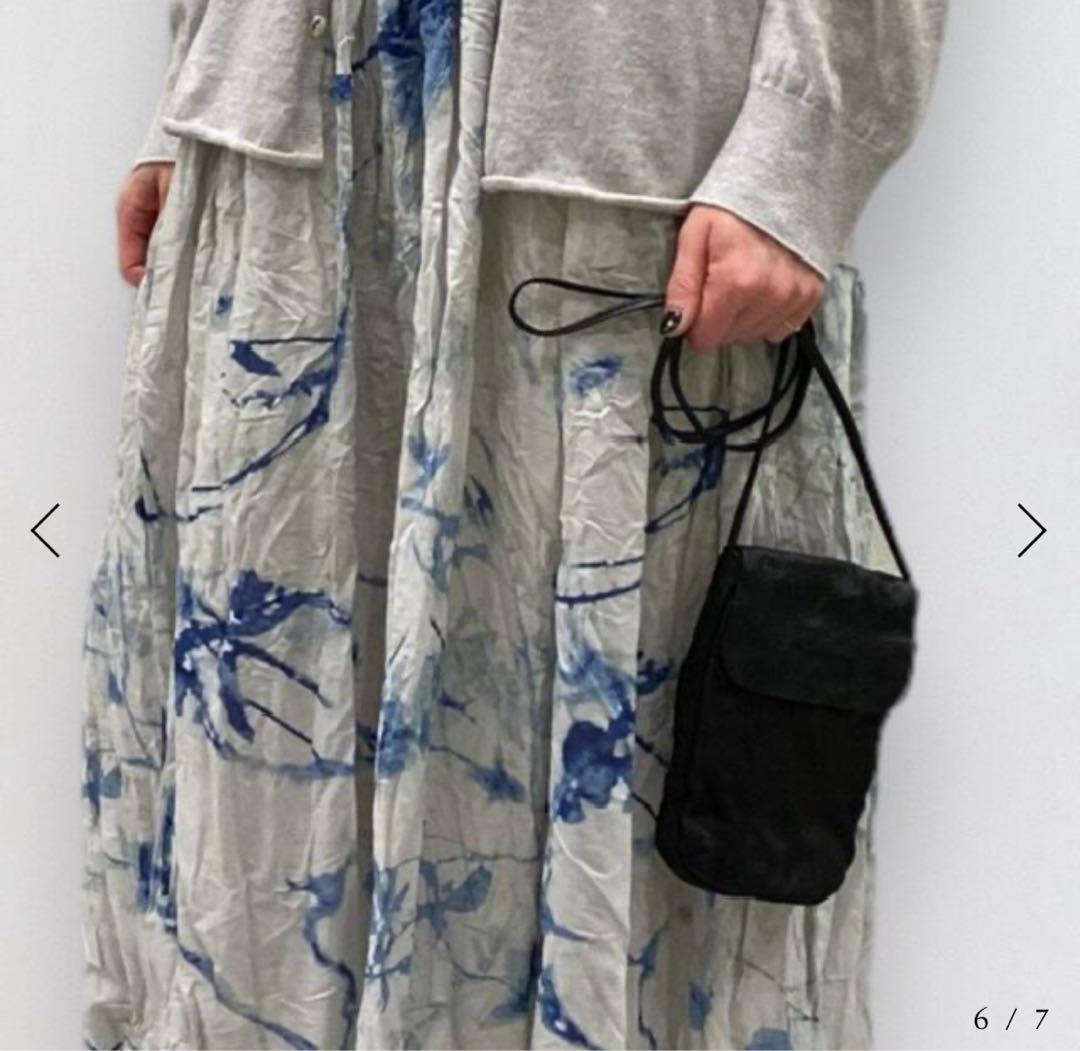 【pas de calais】牛革レザーポーチ✴︎黒