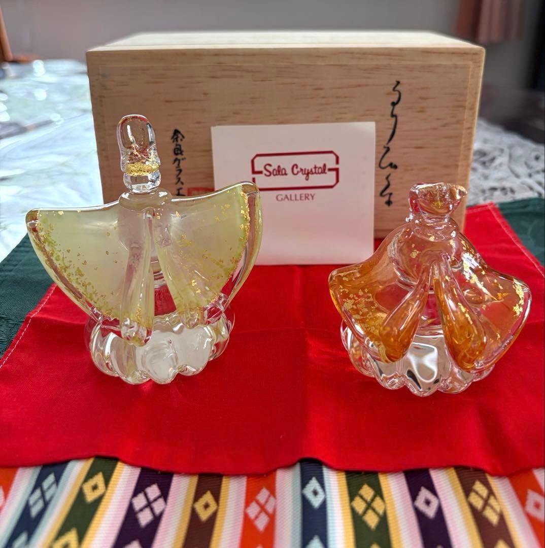 奈良ガラス工房 「瑠璃雛 」雛人形 共箱入り るりびな - メルカリ