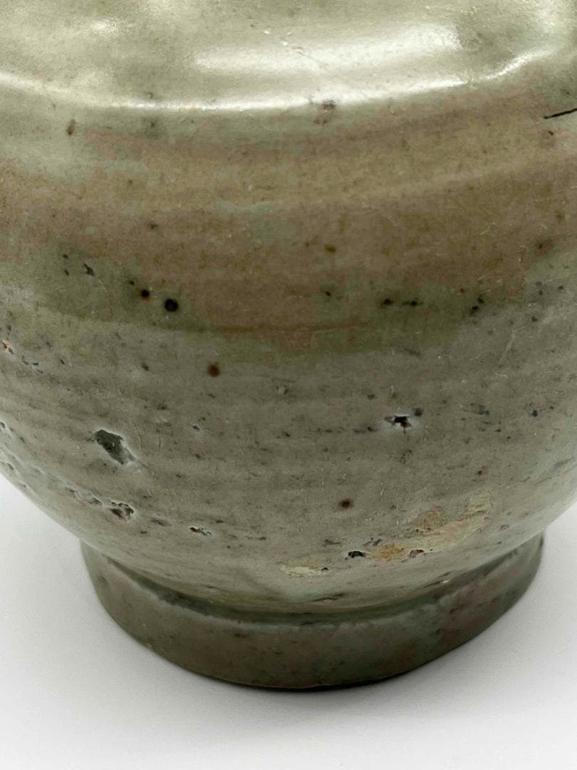 北宋時代 青磁弦紋水注 越州窯 水滴 水指 水差し 茶道具(C-