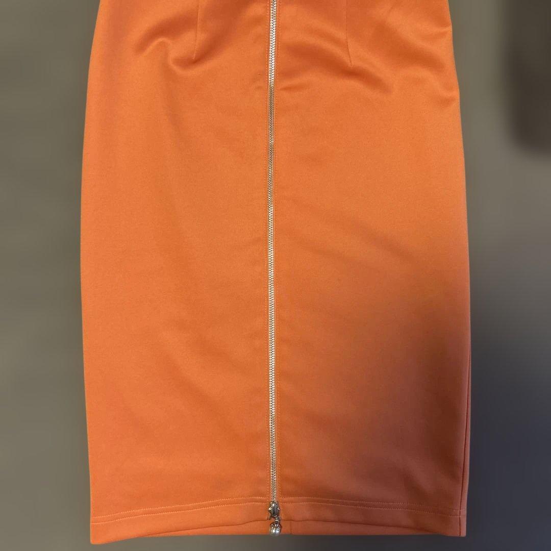 Veautt ヴュート オレンジ キャバドレス　パーティードレス　膝丈　ドレス