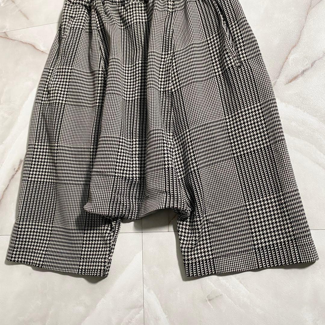 A16137 美品 コムデギャルソンコムデギャルソン　千鳥 ハーフサルエルパンツ