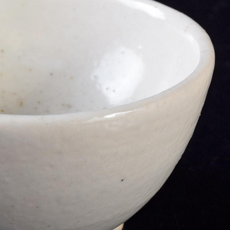朝鮮美術　李朝　白釉　盃　V　R8284