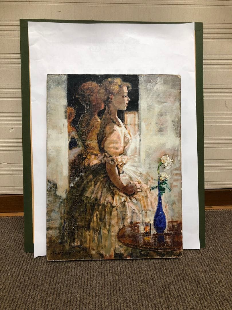 真作 絵画 原題　踊子 奥村四郎