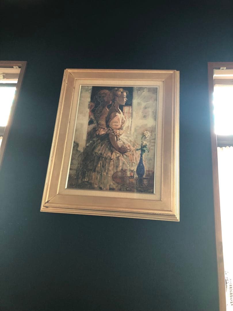 真作 絵画 原題　踊子 奥村四郎