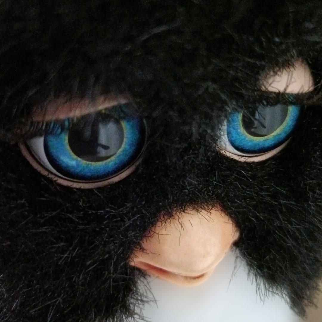ファービー 2 ミルキーパンダ 英語　furby 黒　青目　2005