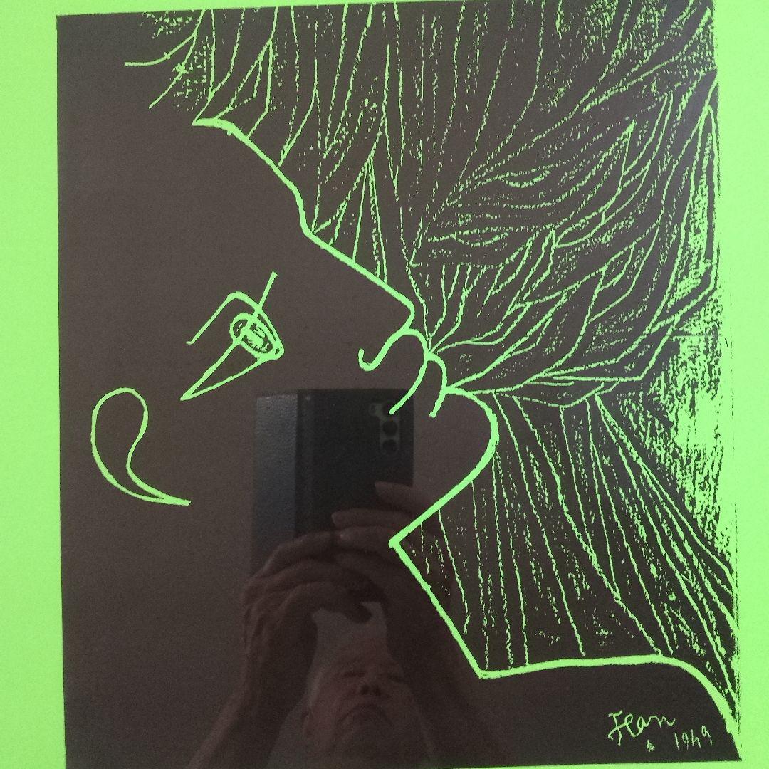 \"新品\"ジャン・コクトー　大判リトグラフ『線で表した詩展』1958年ベルギー開催