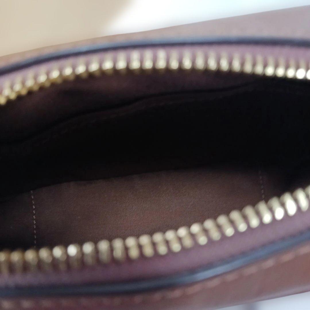 美品COACH モノグラム柄 ショルダーバッグブラウン