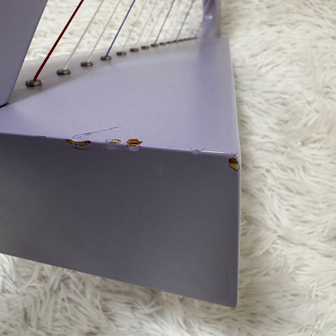 超軽量 パステルハープ パープル 15弦 ケース付き グレースハープ