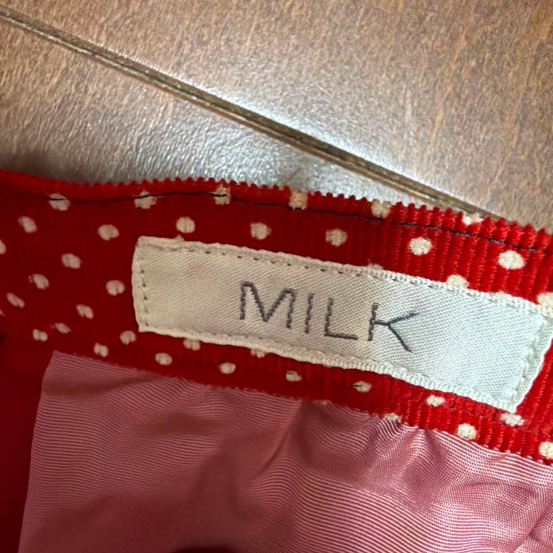 MILK いちごの飾り付きスカート