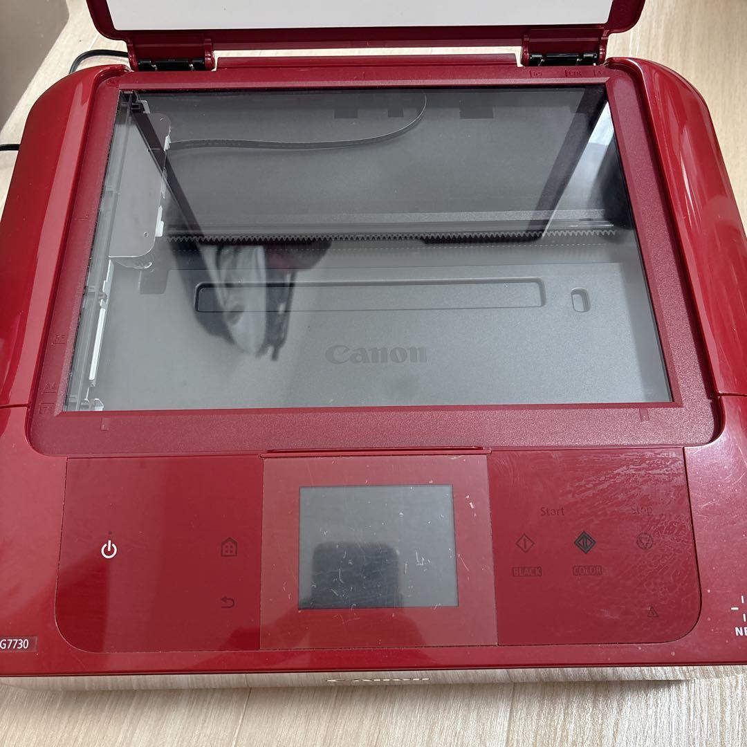 Canon pixus MG7730 コピー 印刷 赤