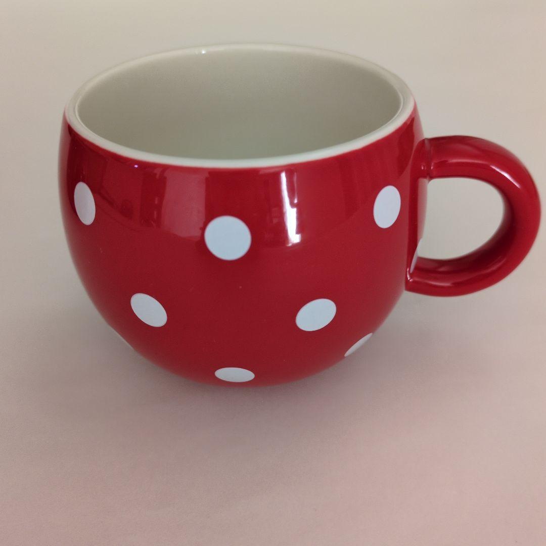 ROCCO 赤い水玉模様 マグカップ 2個セット ドット柄 レッド - メルカリ