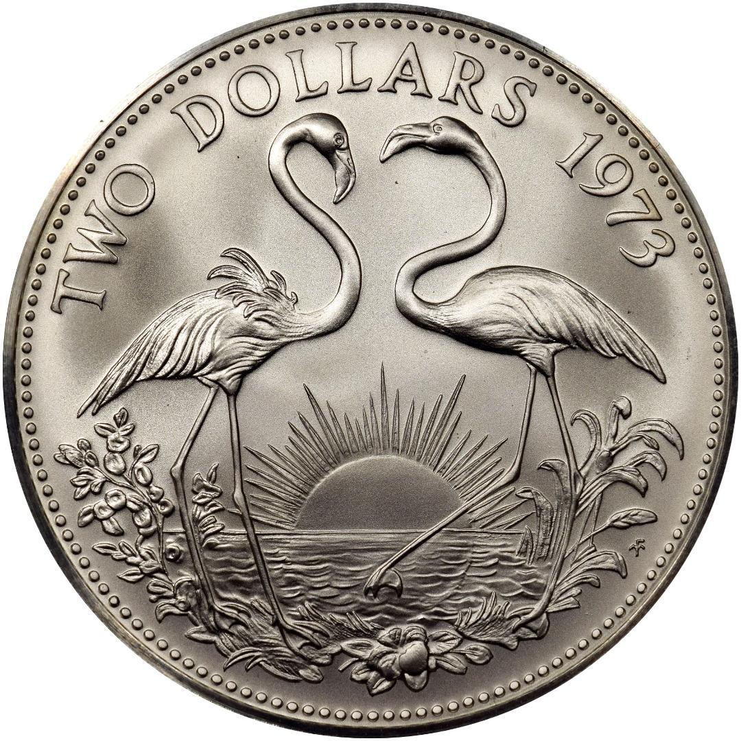 Akina-(^_-)O様専用 1971年バハマ2ドル記念銀貨☆MS68 - メルカリ