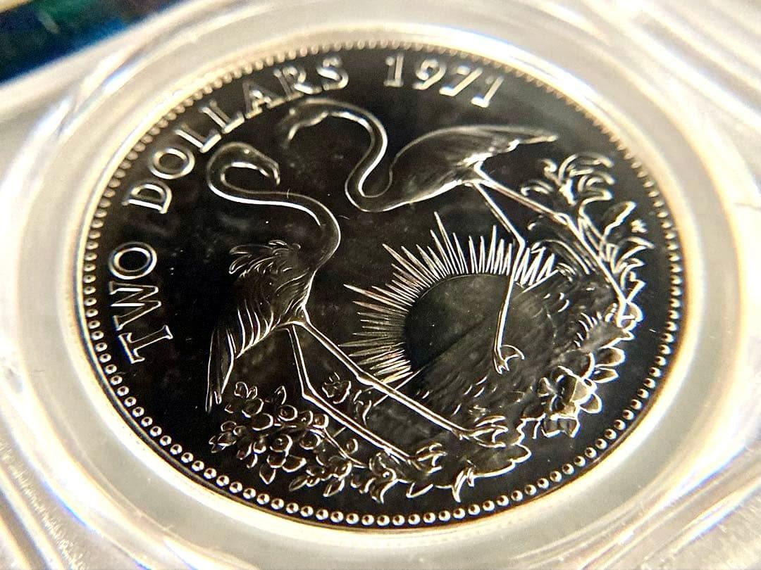 Akina-(^_-)O様専用 1971年バハマ2ドル記念銀貨☆MS68 - メルカリ