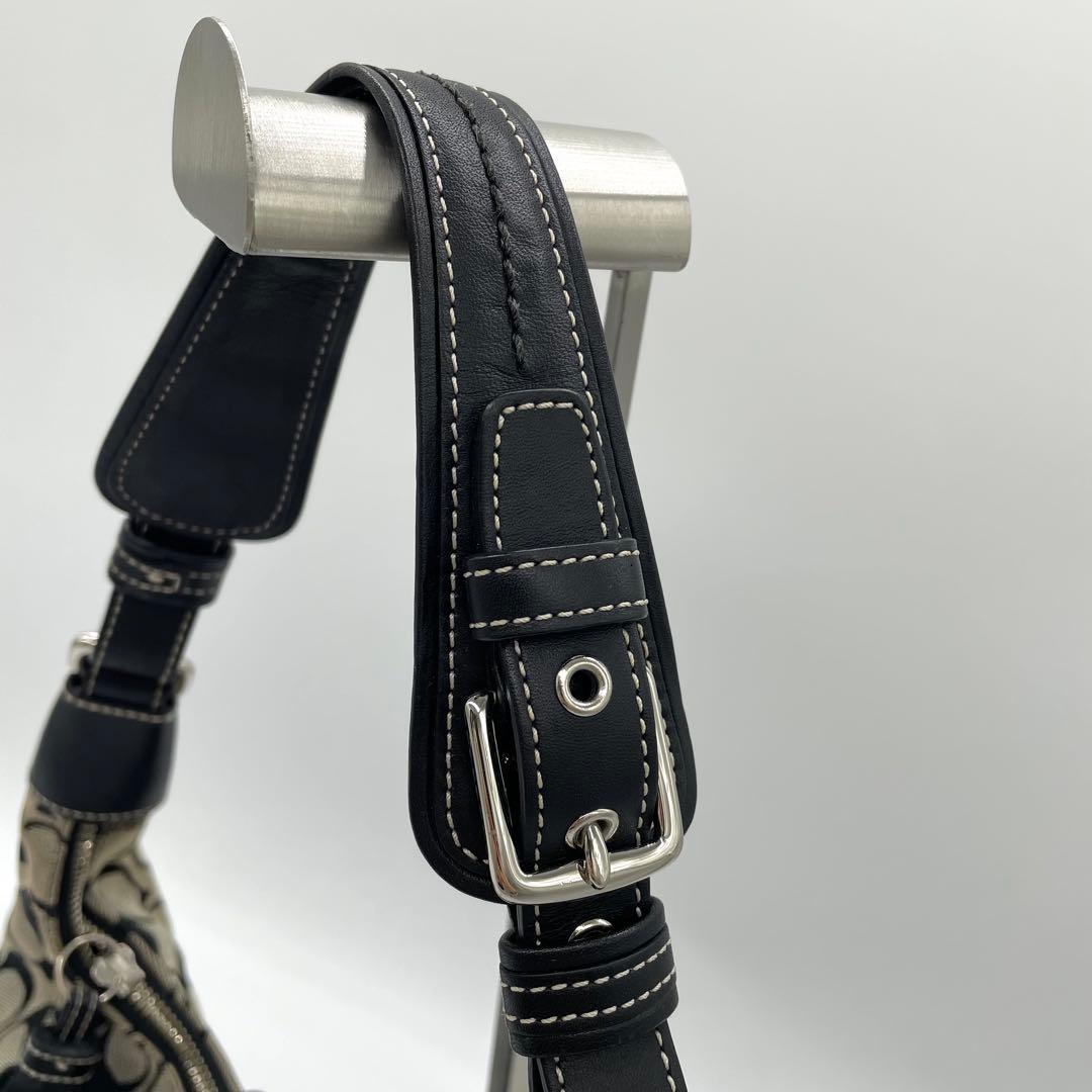 【美品】コーチ　ワンショルダーバッグ　タッセル　チャーム　シグネチャー