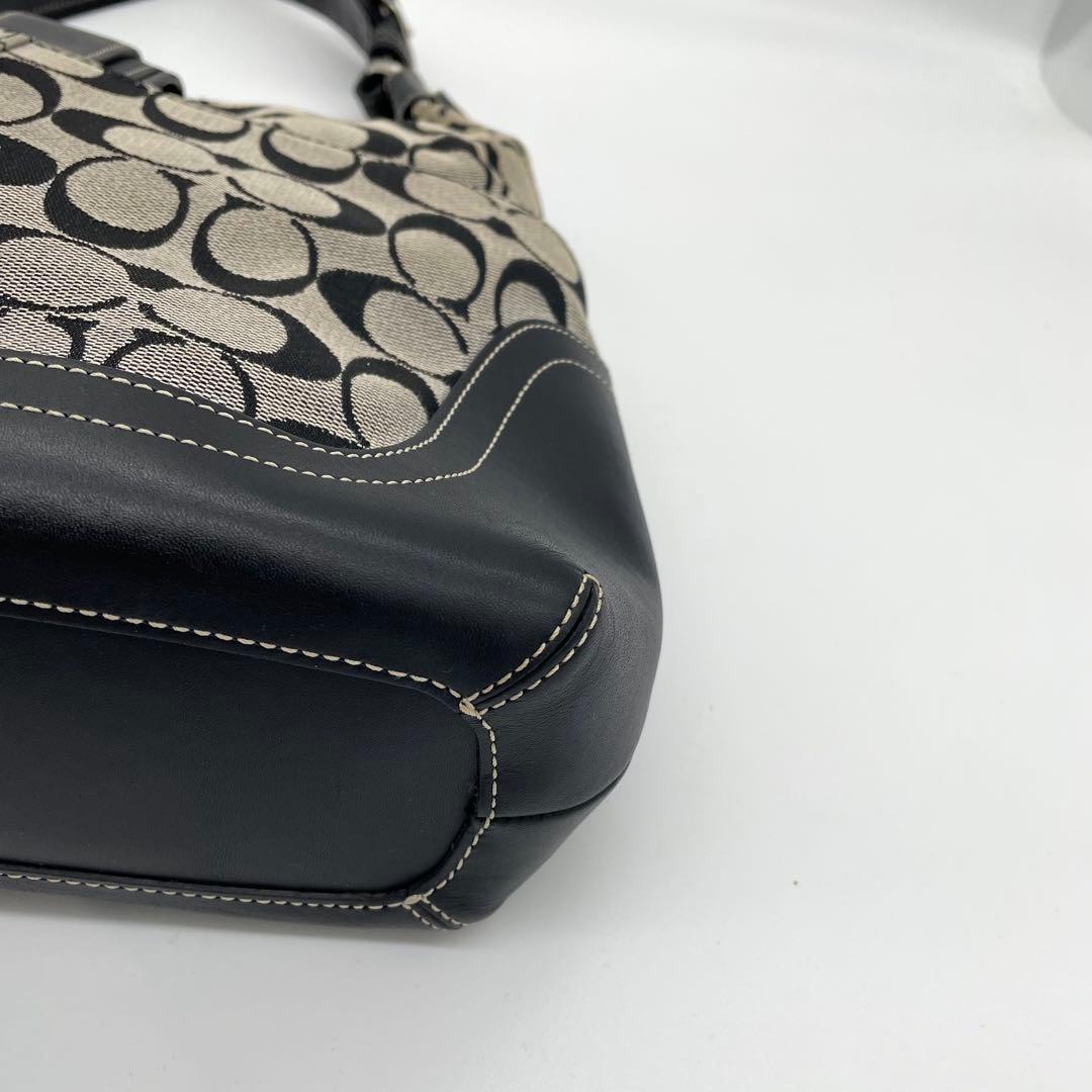 【美品】コーチ　ワンショルダーバッグ　タッセル　チャーム　シグネチャー