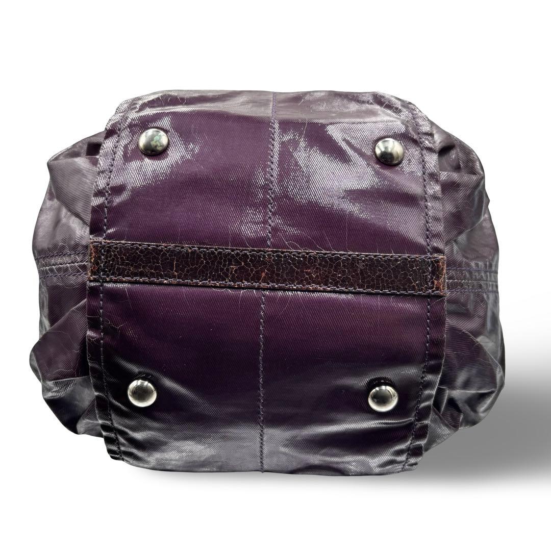 【2点】トッズ　Gバッグ　2way ショルダーバッグ　ハンド　レザー　紫