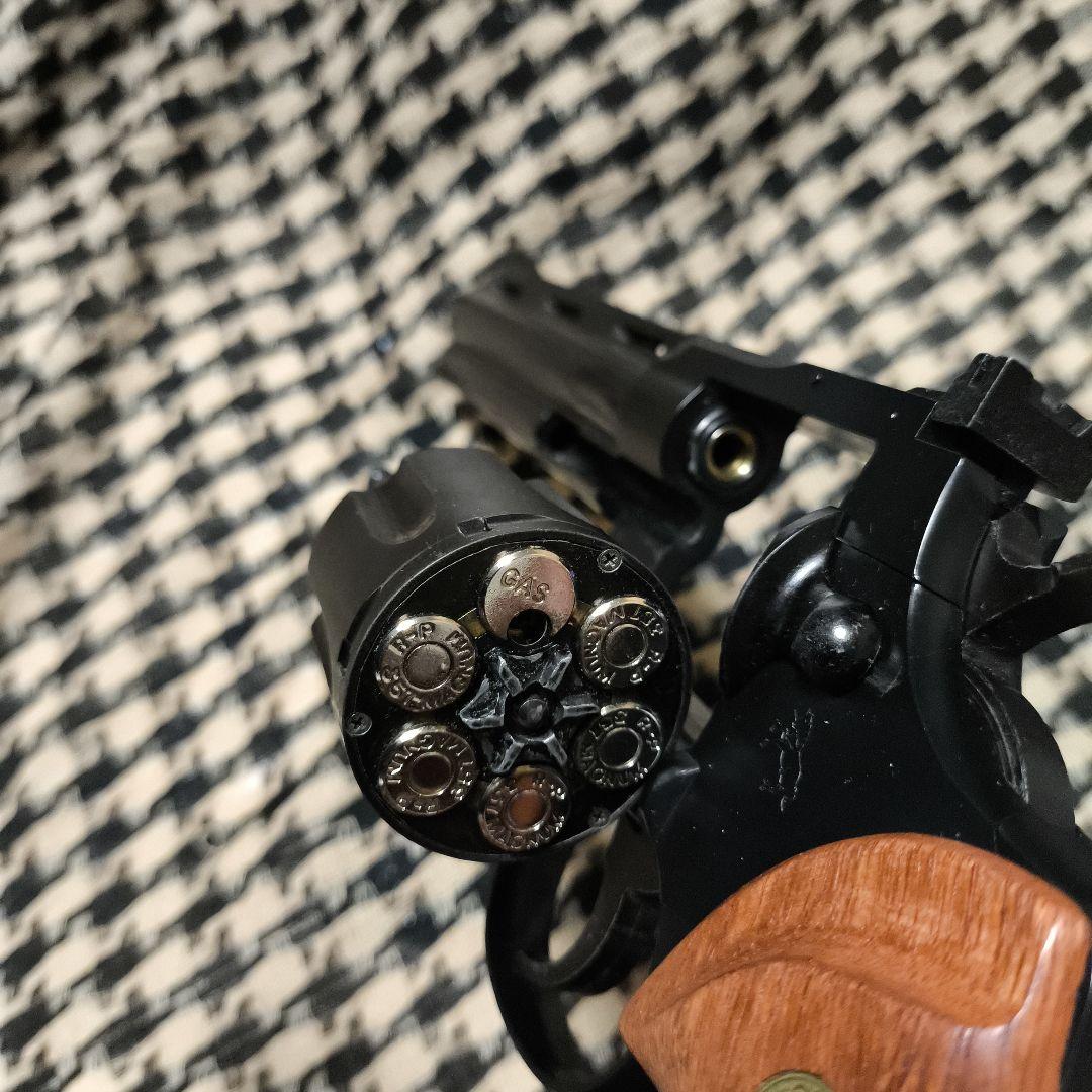 【セール中】1タナカワークス製コルトパイソン　リボルバーマグナム　ウッドグリップ