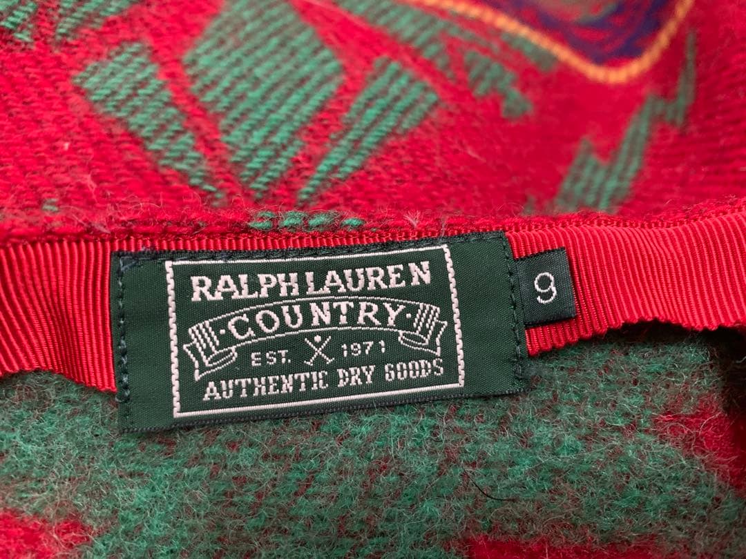 ラルフローレン ポロカントリー　美品　巻きスカート ネイティブ