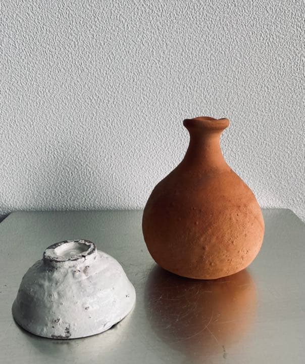 加藤静允　杉本立夫（泥牛）遊泥二人寄酒器　　第26回　京都　茶懐石　茶道　共箱