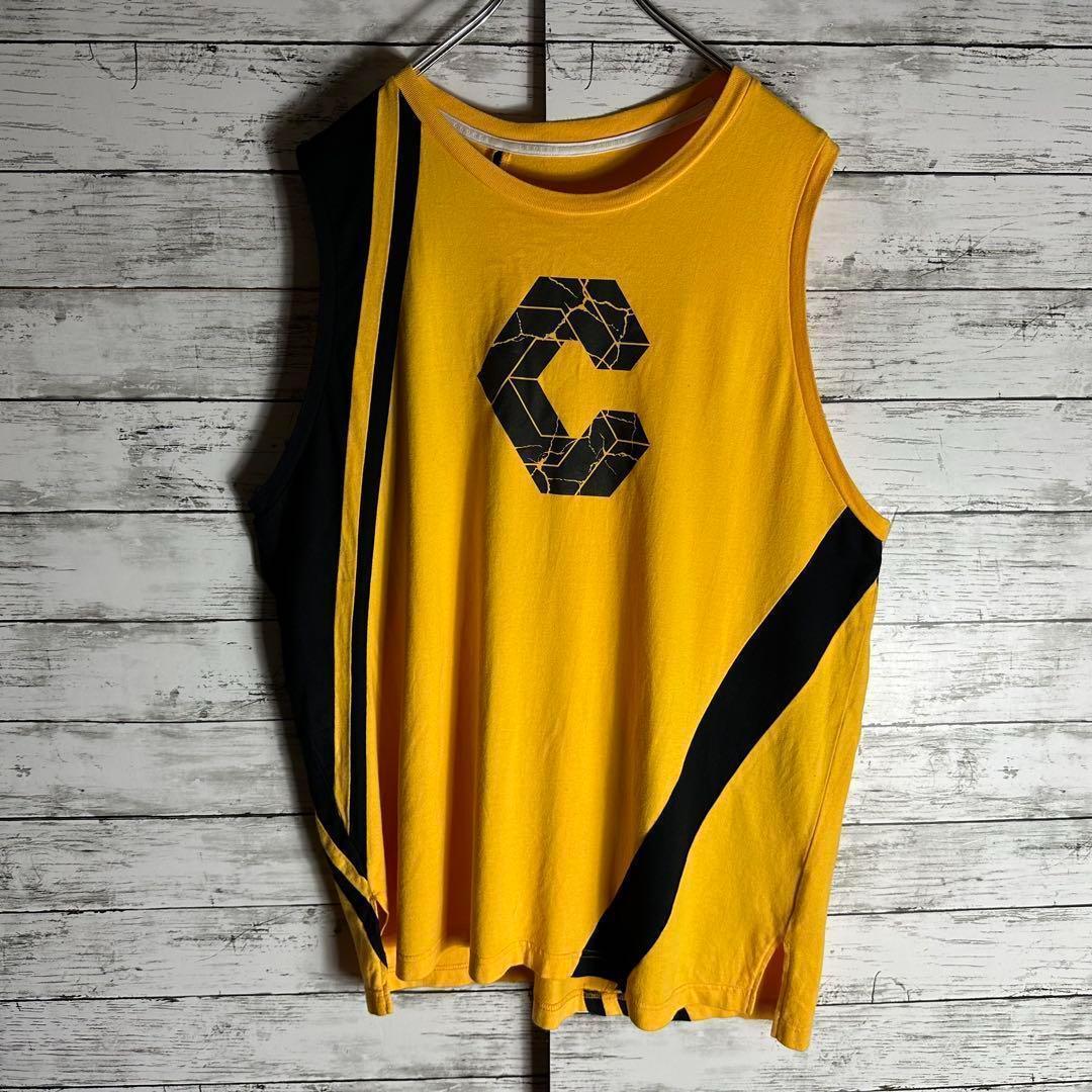 【人気色】クロノス タンクトップ 　センターロゴ　マスタード 人気色】クロノス タンクトップ センターロゴ マスタード 人気色