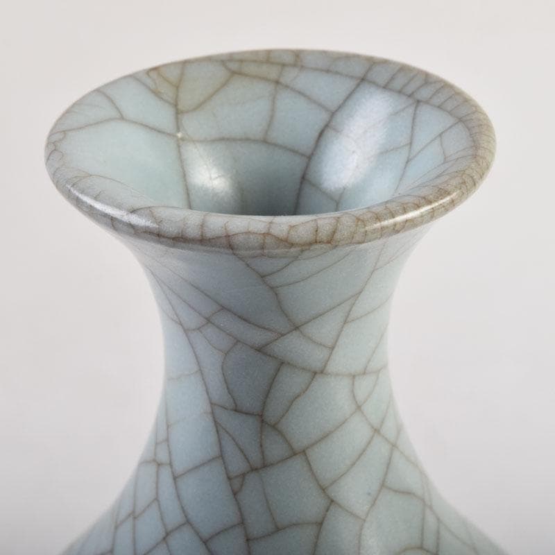 人間国宝 弓野窯 中島宏造 青磁 徳利 共箱 V 9154